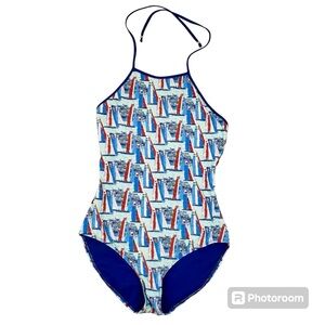 Vineyard Vines Swimsuit One Piece America's Cup Yacht M Medium